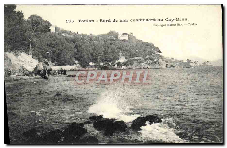 Toulon - Bord de mer conduisant au Cap-Brun — Prototype Marius Bar — n°135