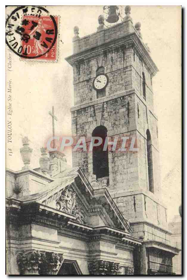 Toulon - Église Sainte-Marie — Clocher — Éditeur inconnu, n° 138