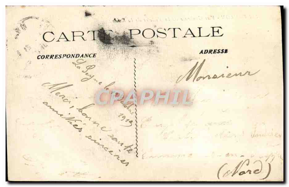 Toulon — General View of the City and the Harbor — Publisher Chantepied, No. 102 — Back