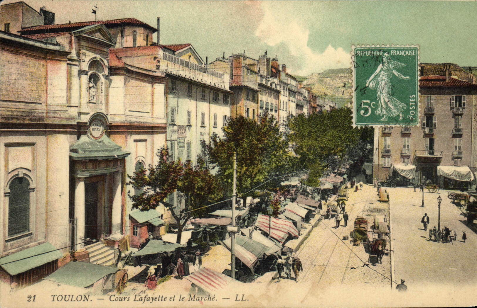 Toulon — Cours Lafayette et le Marché — LL. — n°21