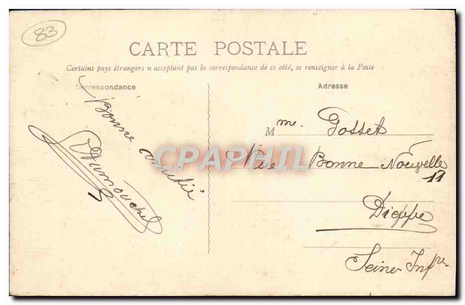 Toulon — Allées des Palmiers — Raffaelli — Verso