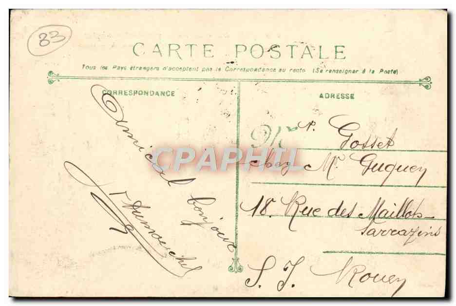 Toulon - La Rade pendant un salut d'Escadre — Phototypie Marius Bar — n°210 — Achterkant