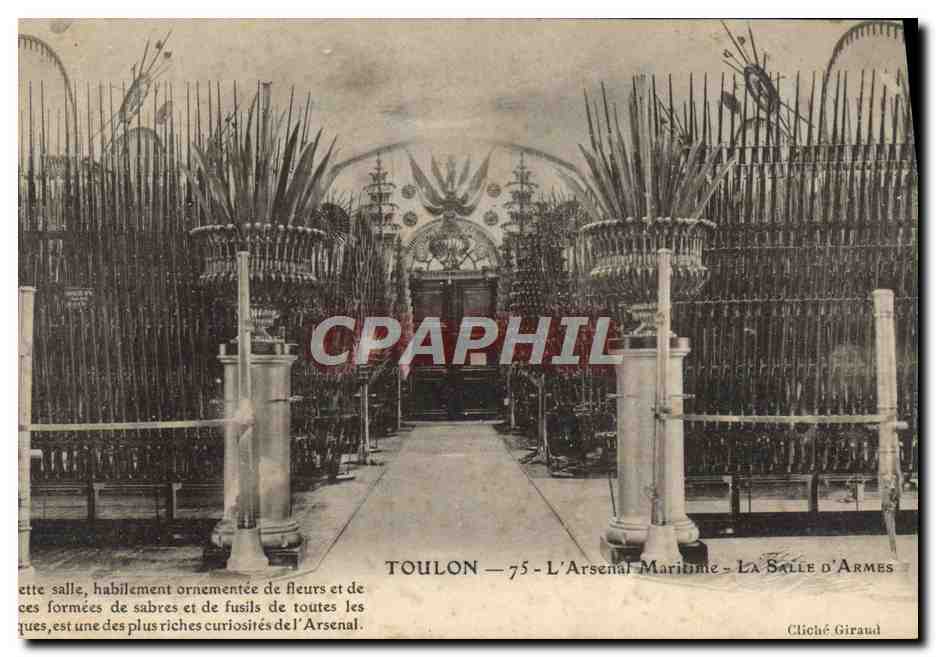 CPA Toulon L'Arsenal Maritime La Salle d'Armes Militaria