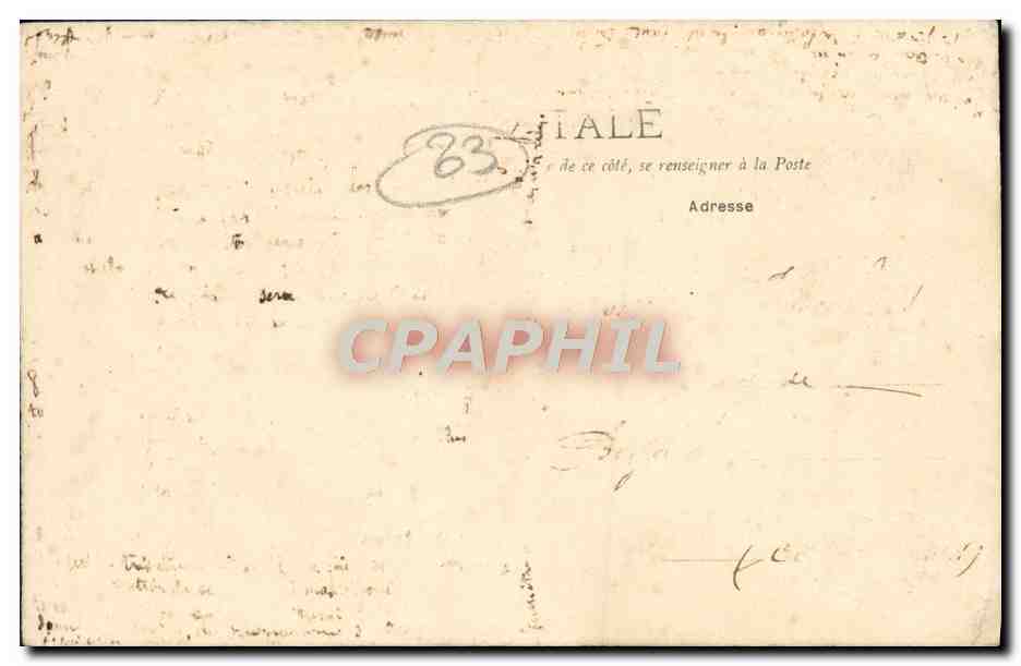 CPA Souvenir de Toulon — Reverso