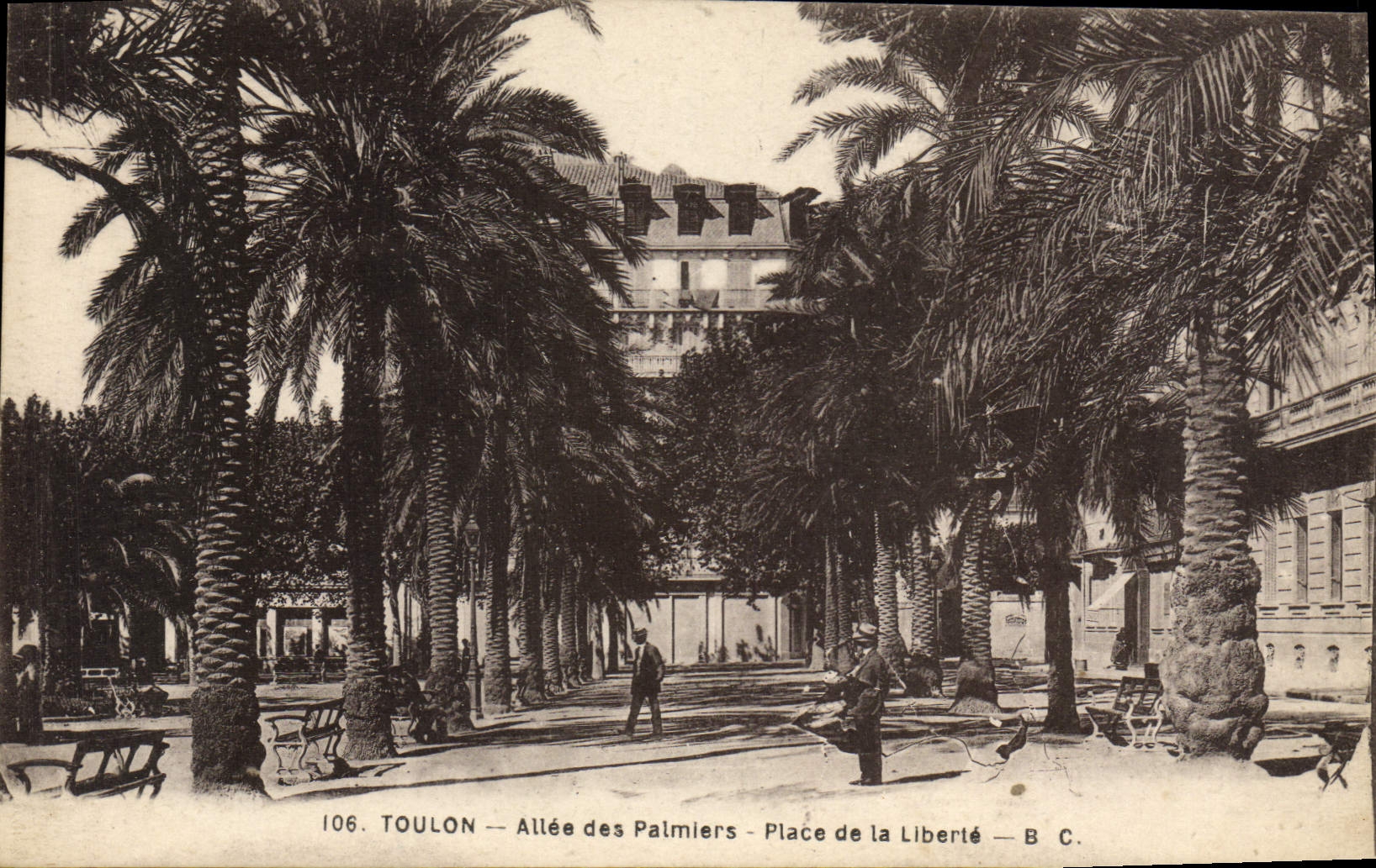 Toulon — Allée des Palmiers - Place de la Liberté — B. C.