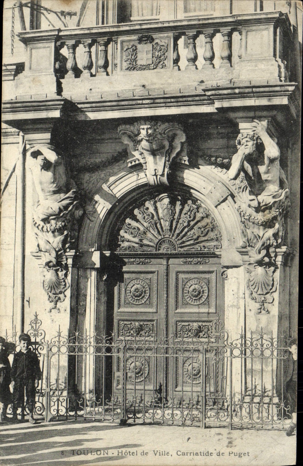 Toulon - Hôtel de Ville, Carriatide de Puget