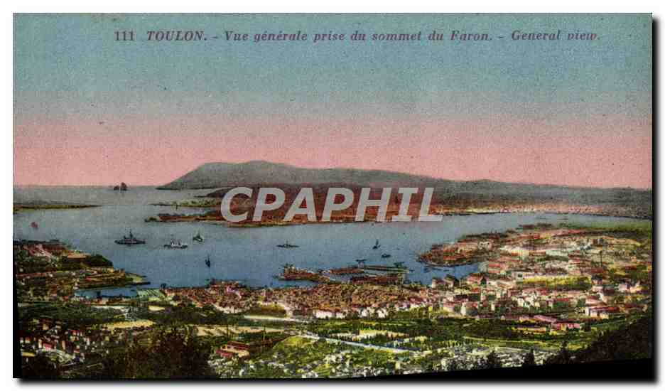Toulon — Vue générale prise du sommet du Faron — CPM n°111