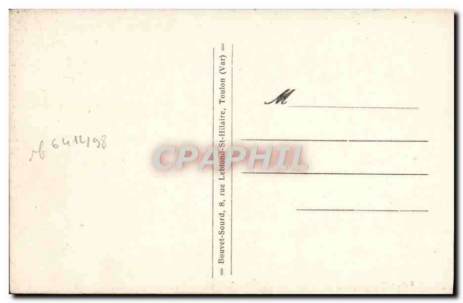 Toulon — Vue générale prise du sommet du Faron — CPM n°111 — Achterkant