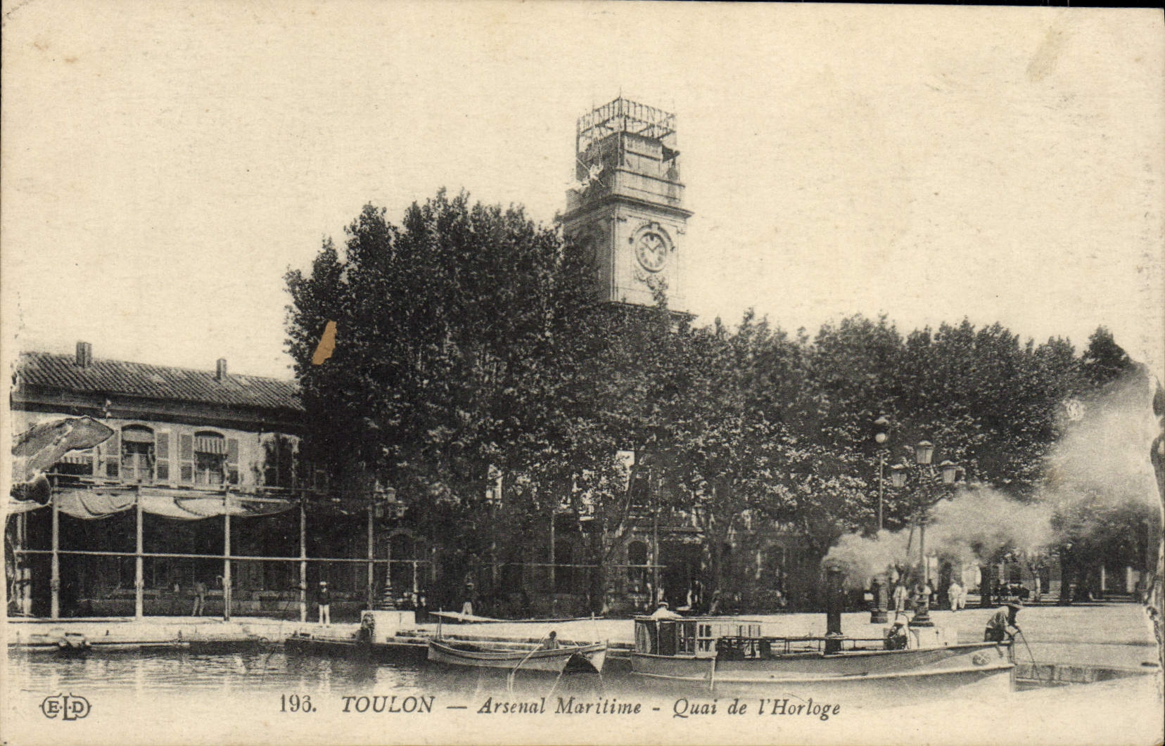 Toulon — Marinewaffenarsenal — Quai de l'Horloge — Verleger E. Le Dekey, Nr. 193