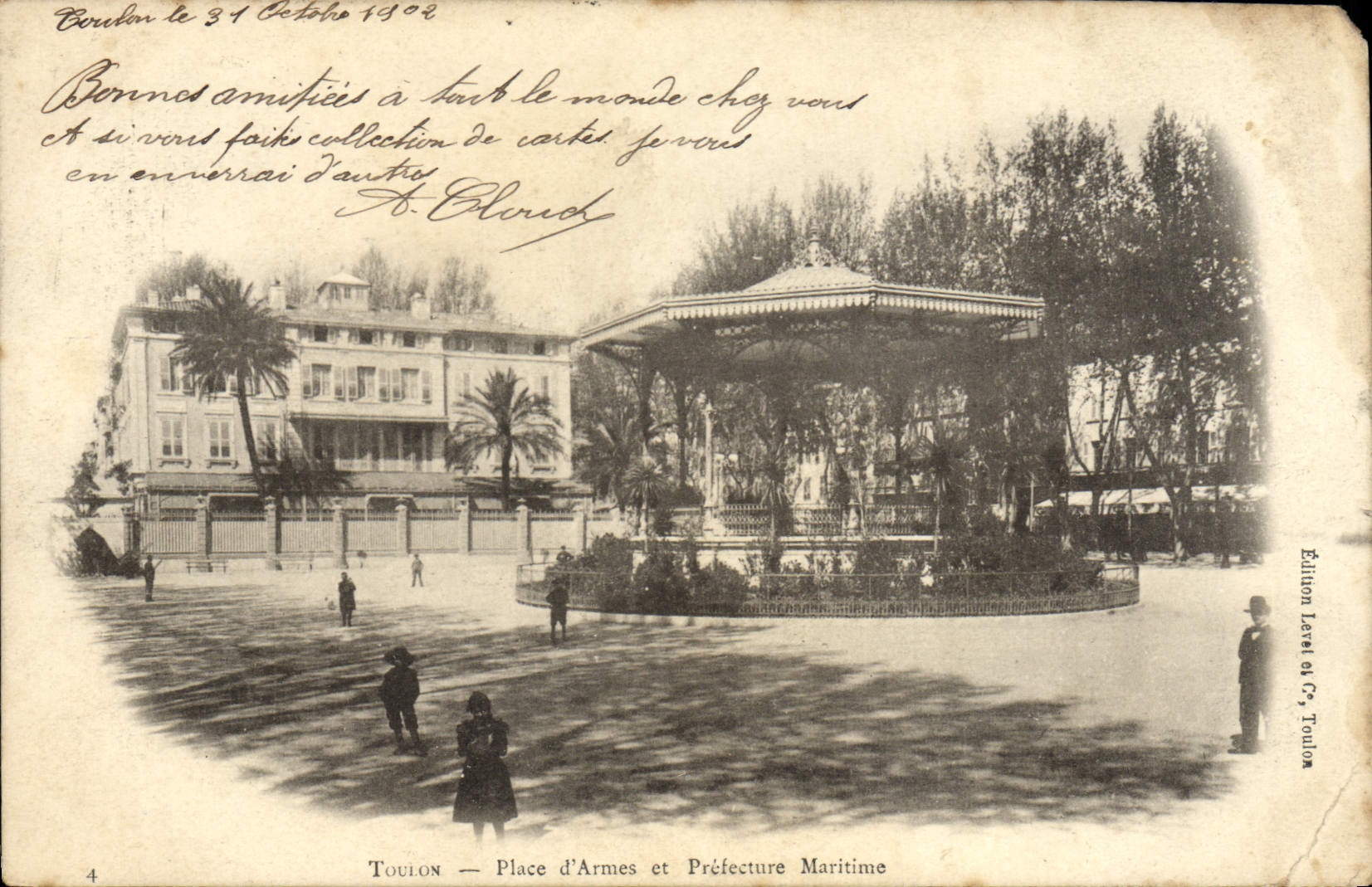 CPA Toulon Place d'Armes et Prefecture Maritime