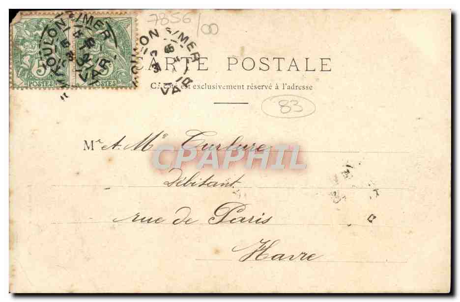 CPA Toulon Place d'Armes et Prefecture Maritime — Reverso