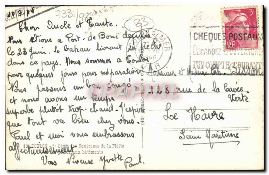Vue de Port-de-Bouc — montagnes en arrière-plan — éditeur CPAPHIL — Reverso