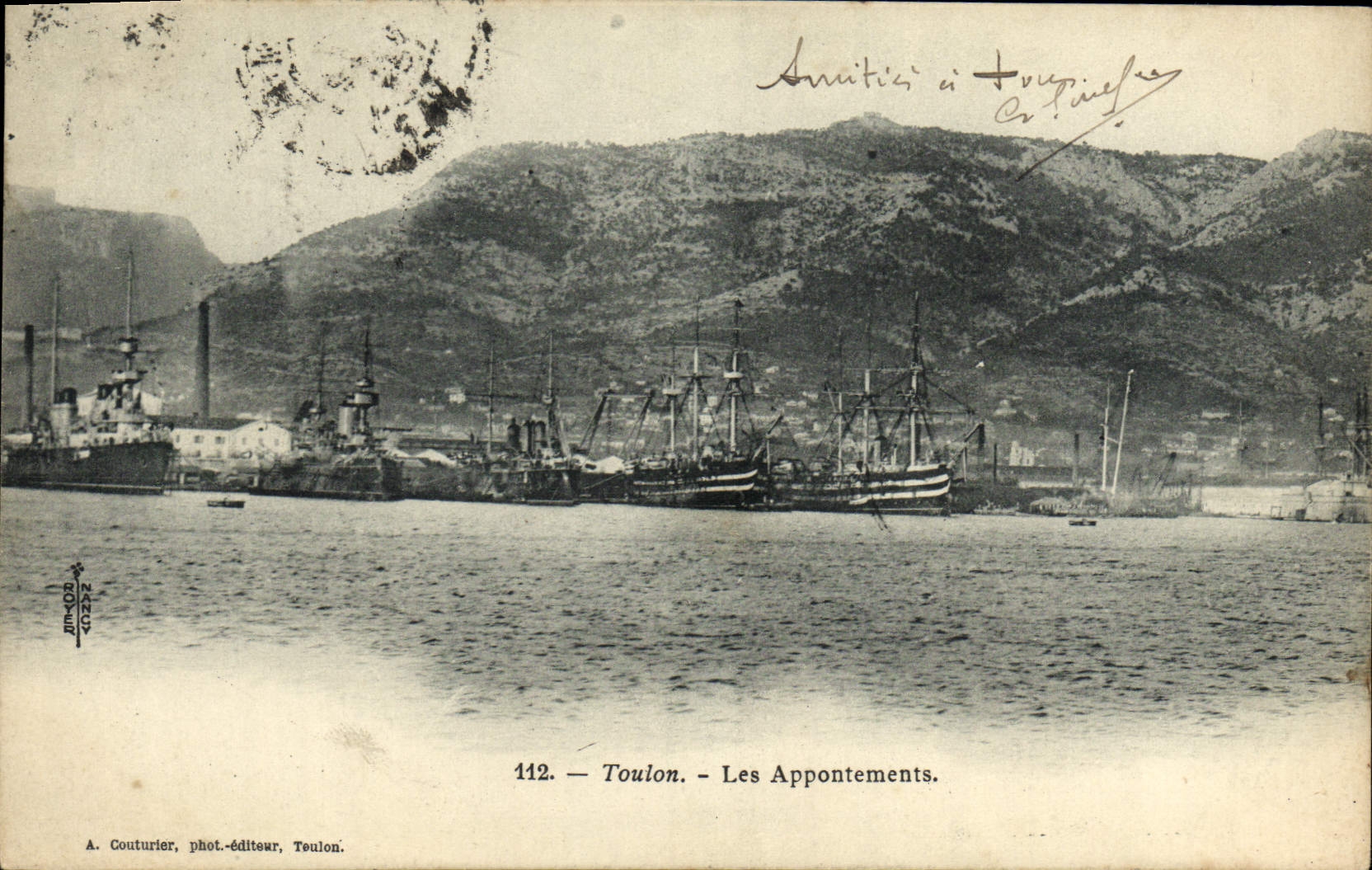 Toulon — Les Appontements — A. Couturier, phot-éditeur, Toulon, n°112
