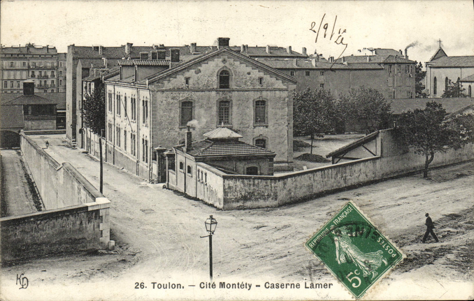 Toulon — Cité Montéty — Caserne Lamer — éditeur KD, n°26