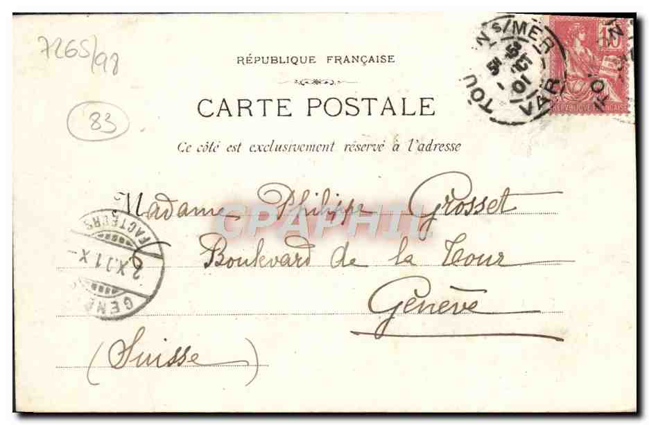 Toulon - Le Port — Phot Lacour Marseille — n° 90 — Reverso