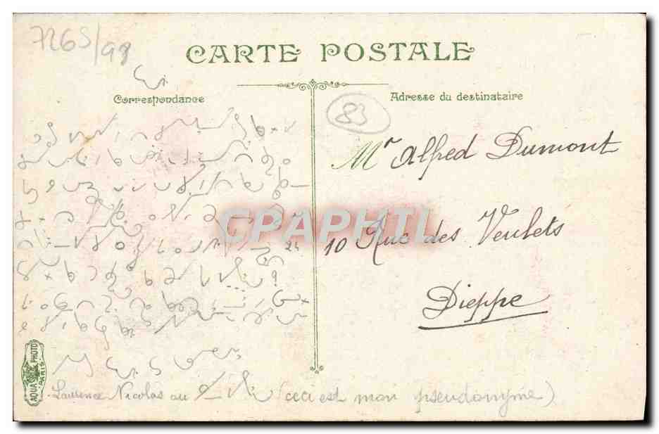 Place Vauban à Toulon — station de la Gare P.L.M. — éditeur A.V.C. — Verso