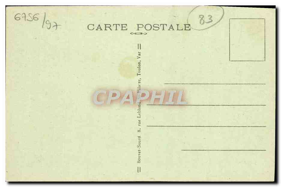CPA Toulon Place de la Liberte  — Rückseite