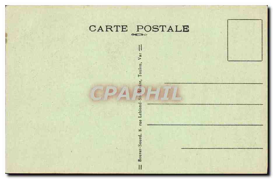 CPA Toulon Port Gros Le Chateau La Rade Bateau — Reverso