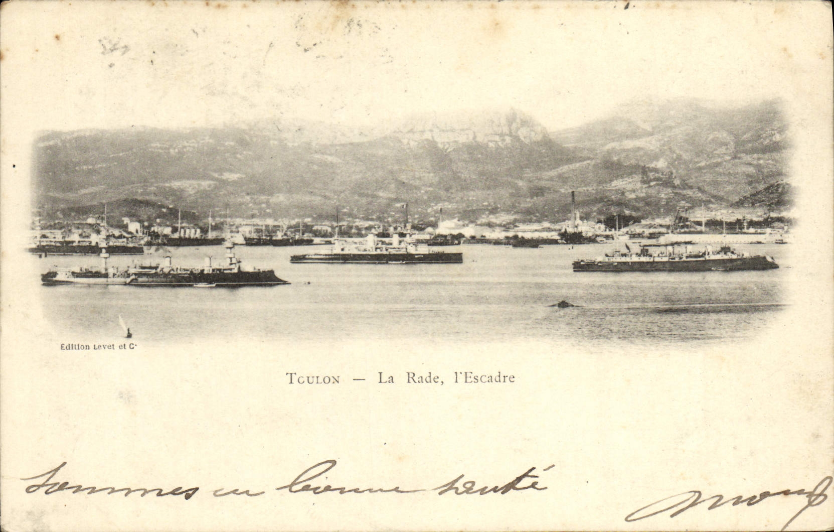Toulon — La Rade, l'Escadre — Édition Levet et C°