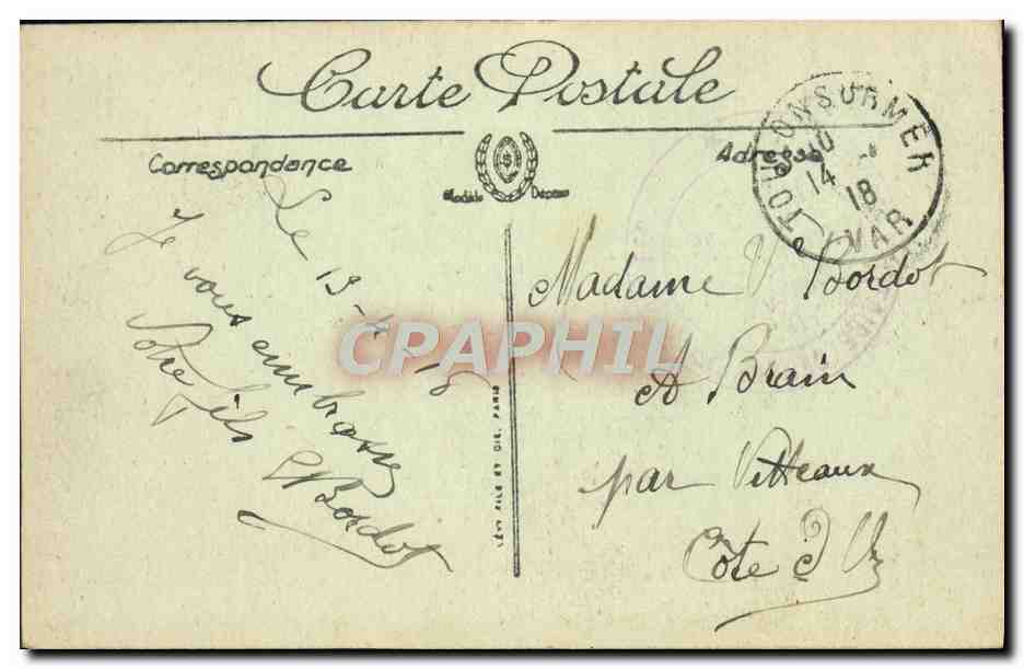 Toulon — Observatoire de la Marine — LL. — Selecta — Verso