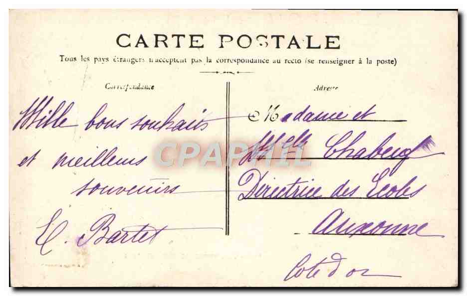 Toulon - Place d'Armes — vue de la place avec bâtiment et kiosque, éditeur non identifié, n° 94 — Rückseite