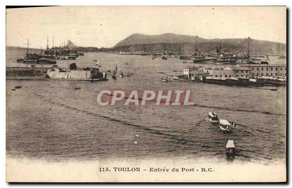 Toulon — Eingang zum Hafen — B.C.