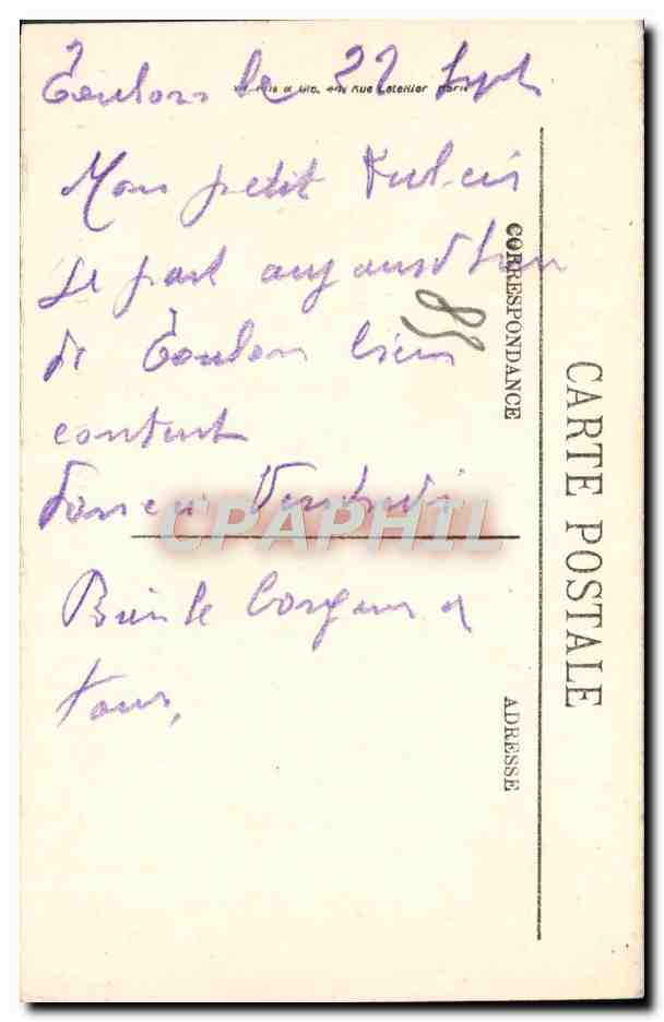 CPA Toulon Le Theatre  — Verso