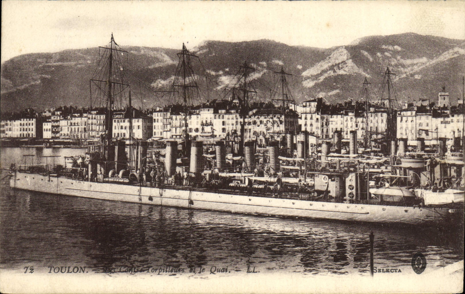 Toulon — Die Torpedoboote und der Kai — Selecta