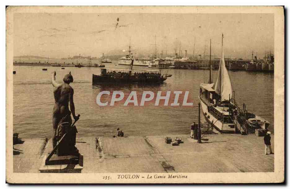 CPA Toulon Le Genie Maritime Bateaux