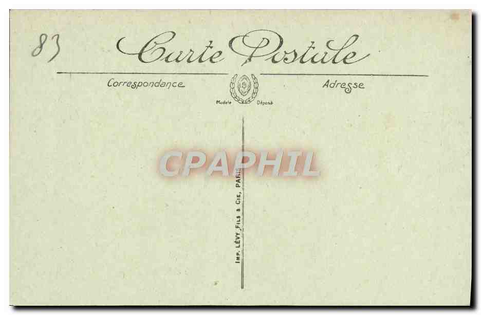 CPA Toulon La Rade Bateaux — Verso