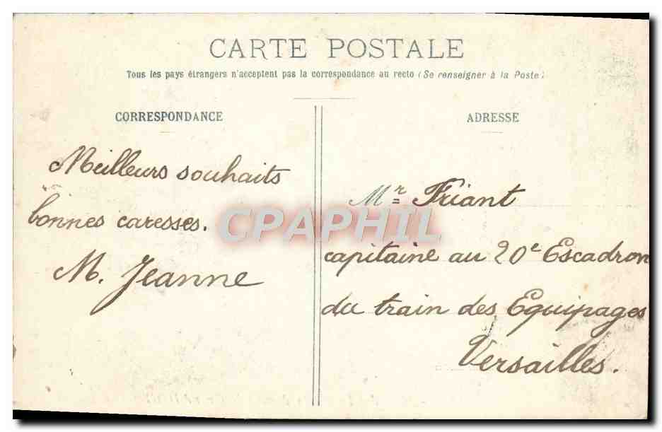 TOULON - Allée des Palmiers devant le Grand Hôtel — A. Bougault n°709 — Verso