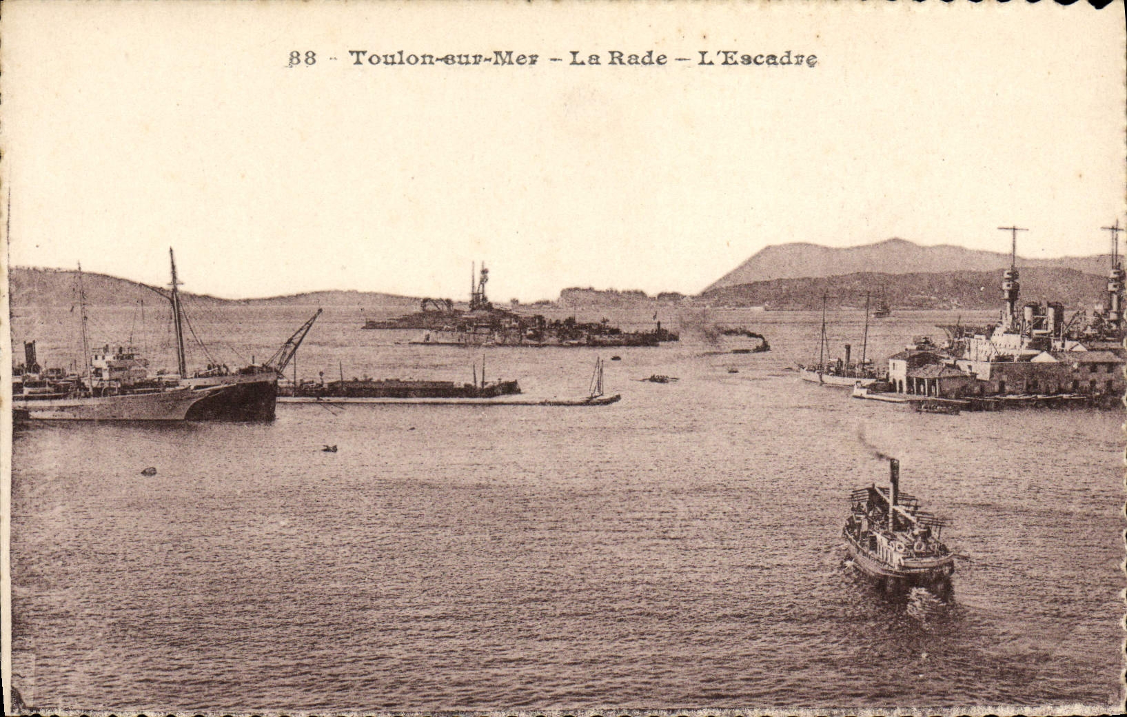 Toulon-sur-Mer — La Rade — L'Escadre — série 88