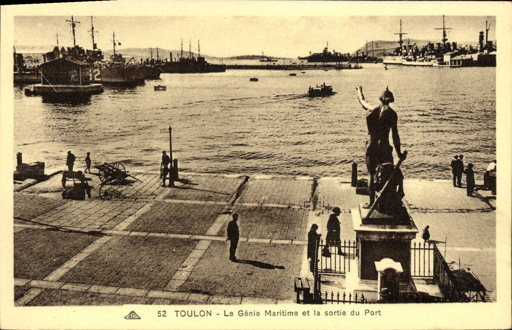 Toulon - Le Génie Maritime et la sortie du Port — éditeur L'Art Mécanique, n° 52