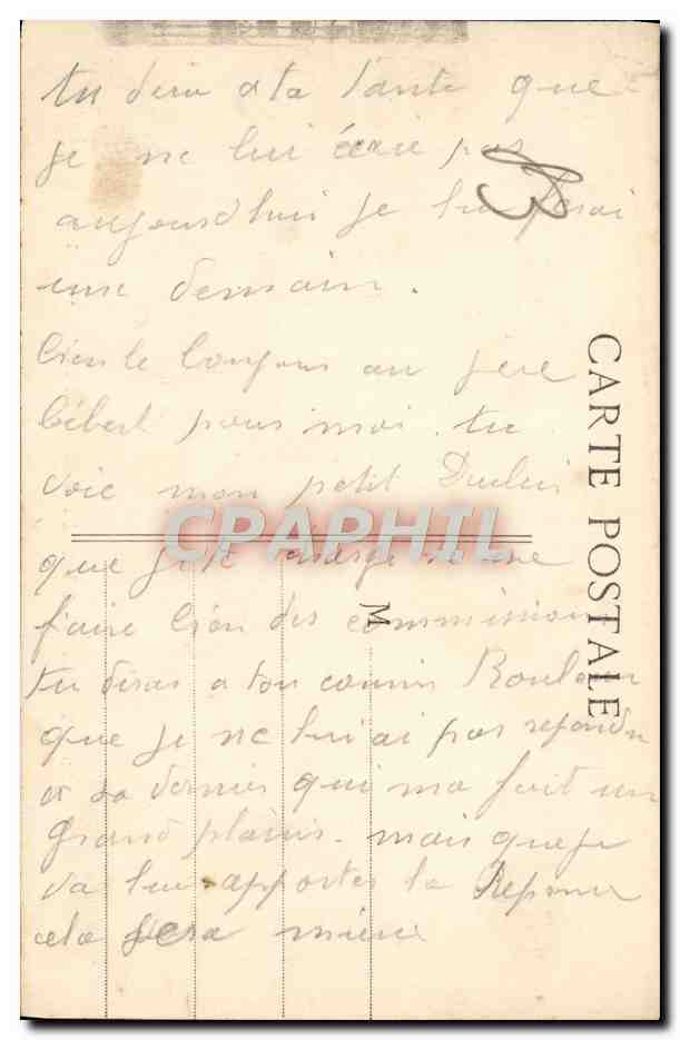CPA Toulon Hopital Maritime de Ste Anne Militaria — Verso