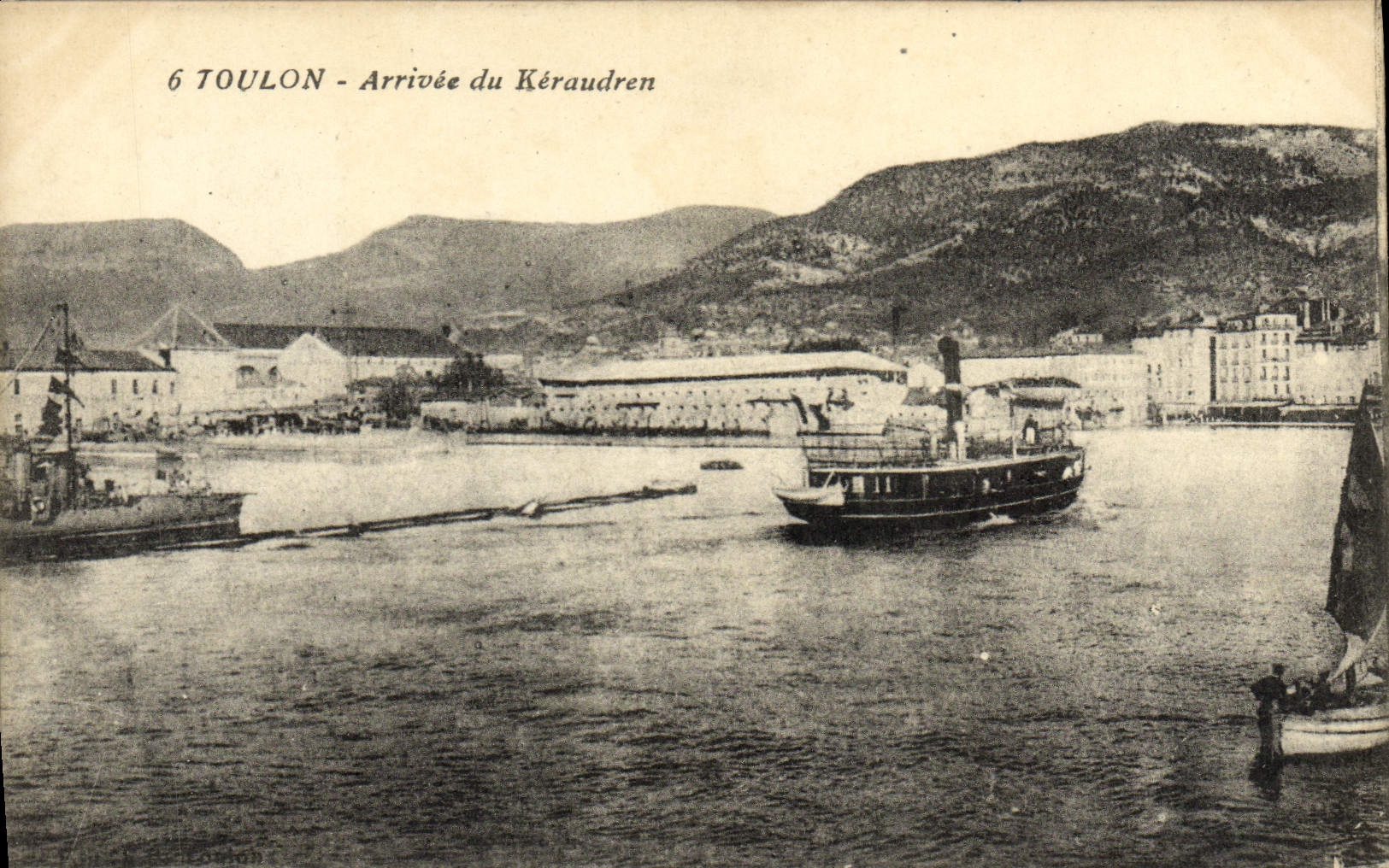 Toulon — Arrivée du Kéraudren — éditeur Kéraudren, n°6