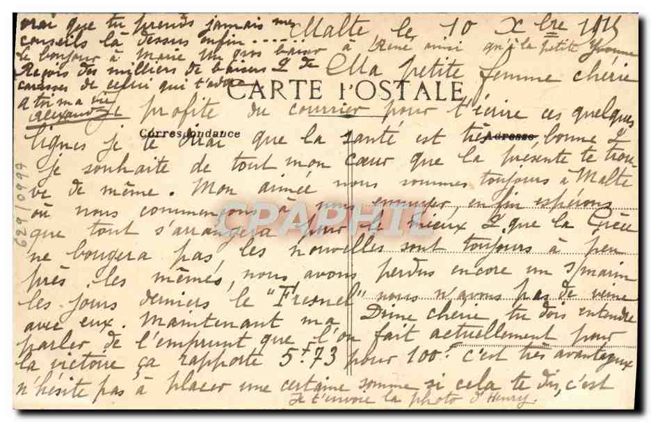 Toulon — Arrivée du Kéraudren — éditeur Kéraudren, n°6 — Achterkant