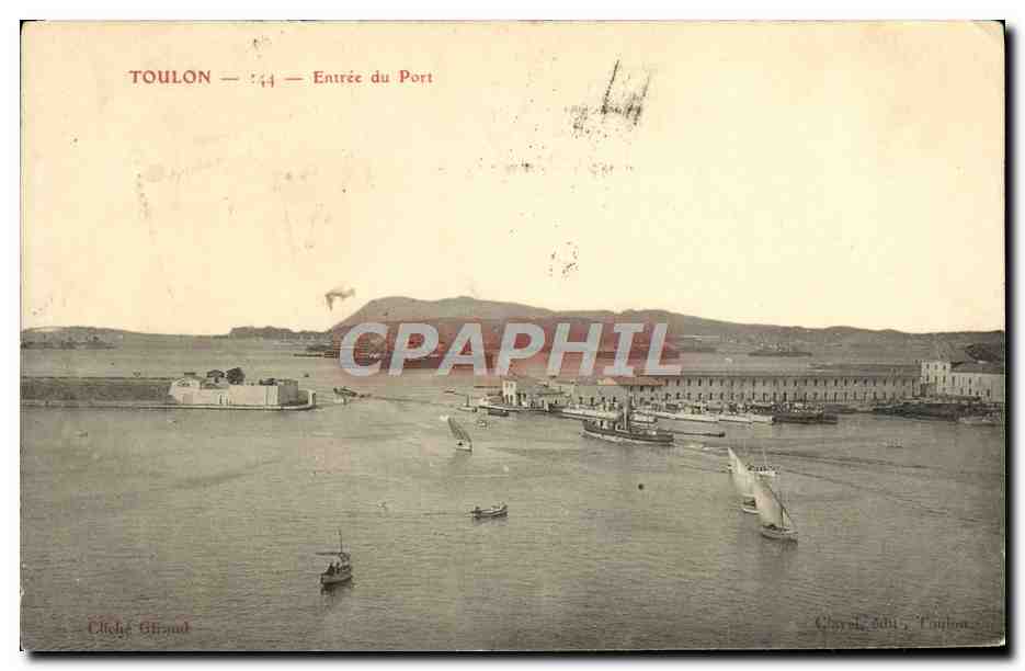 Toulon — Eingang zum Hafen — Cliché Giraud, Verleger Chard, Toulon