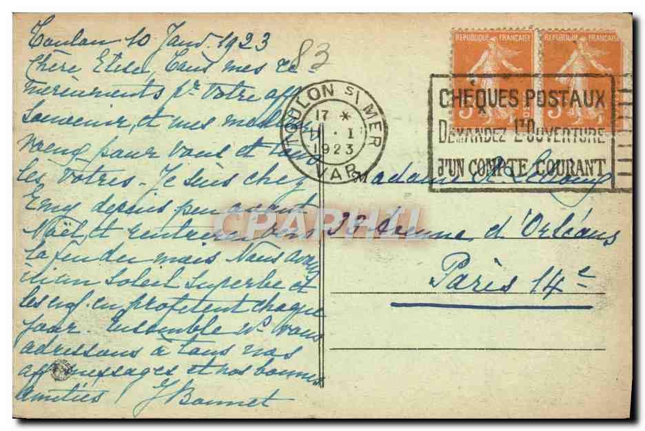 Toulon — L'Entrée du Port — Éditeur inconnu, n° 29 — Rückseite