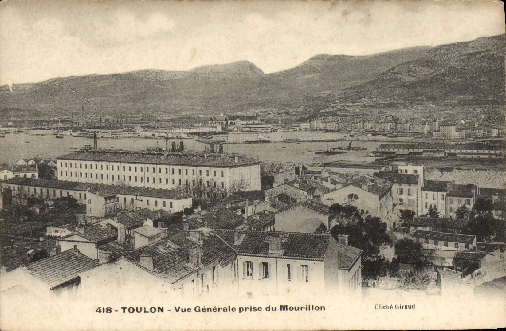 Toulon — Vue Générale prise du Mourillon — Cliché Giraud, n°418