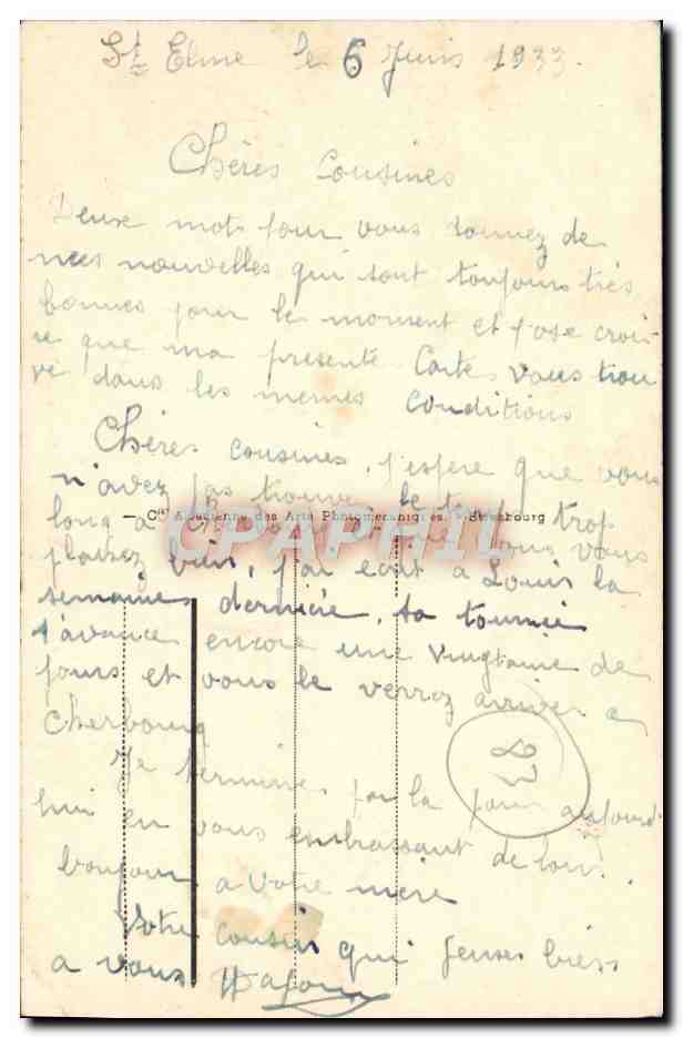 CPA Creux St Georges Entree De Toulon Bateau — Verso