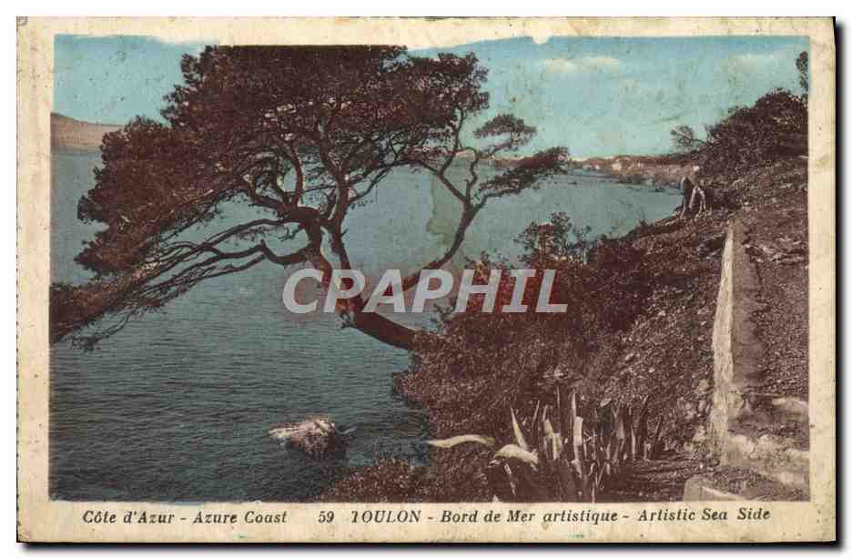 CPA Toulon Bord de Mer Artistique