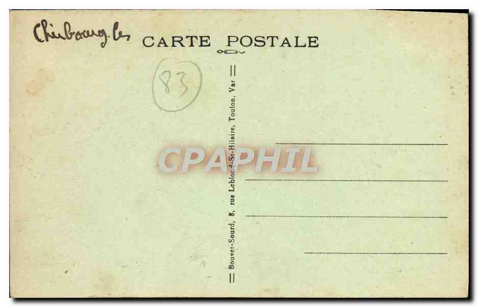 Toulon — Torpilleurs d'escadre au Petit Rang — Edit. B.S. n°108 — Rückseite