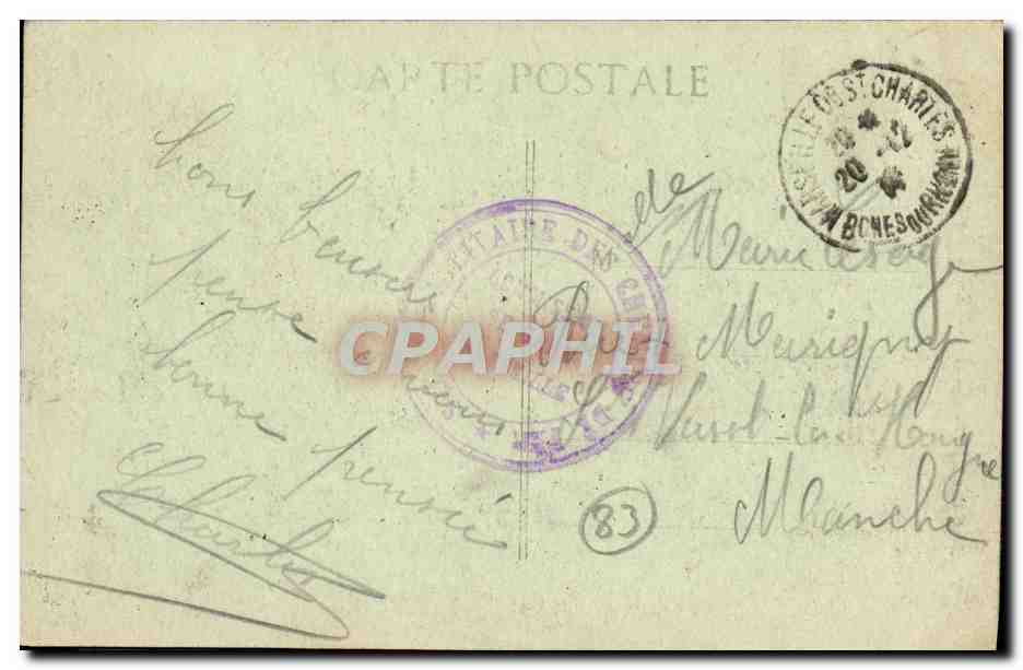 CPA Toulon L'Observatoire de la Marine — Verso
