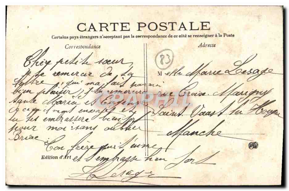 CPA Toulon Pointe St Mitre Bateau — Reverso