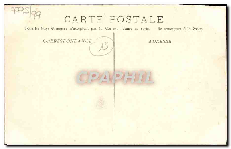 Arles - The Guardian & Guardianno of Camargue (Before the parade) — Edition Graphtil, no. 2175 — Back