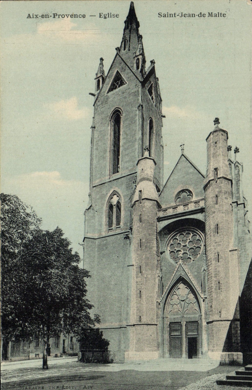 CPA Aix en Provence Eglise Saint Jean de Malte