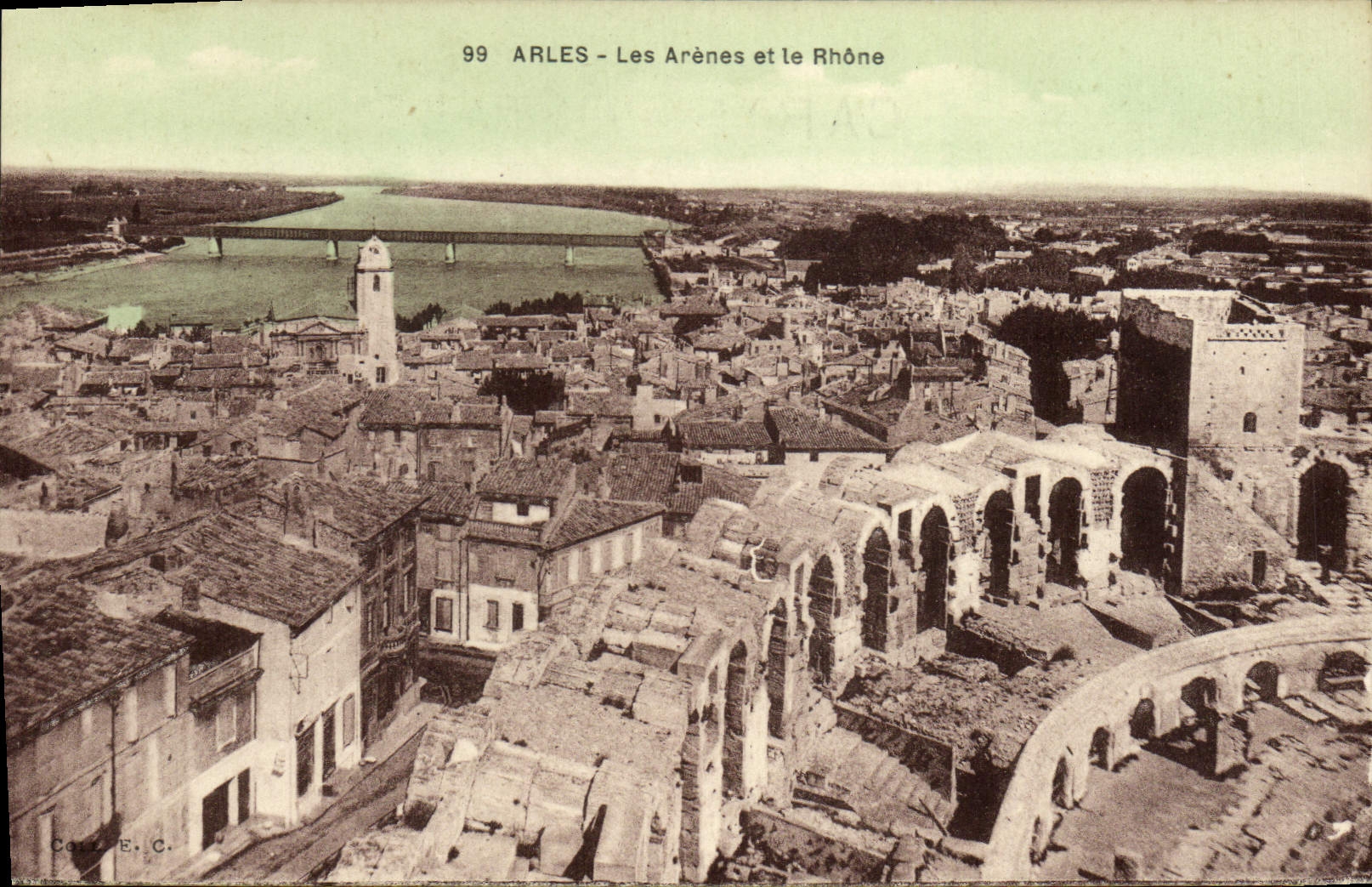 CPA Arles Les Arenes et le Rhone