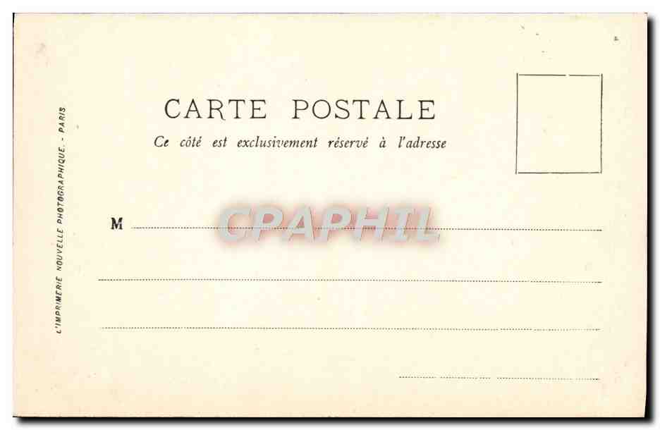 Arles — Le Théâtre Antique — LL. — L’Imprimerie Nouvelle Photographique, Paris — Verso