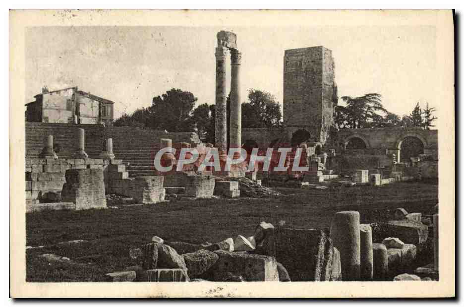 CPA Arles Sur Rhone Theatre Colonnes Corinthiennes