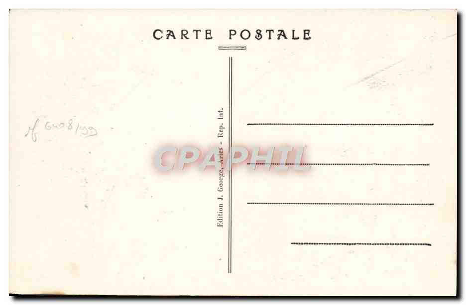 CPA Arles Les Alyscamps Tombeau Carolingien  — Verso